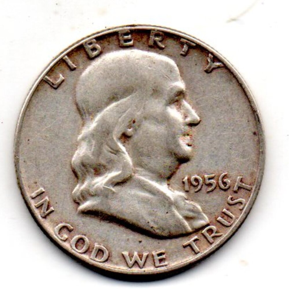 1956 P Franklin Half Dollar - Excellent condition - Estate Find